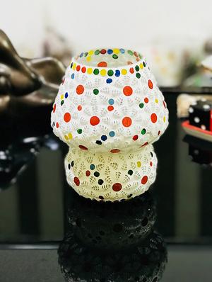 multicolour mosaic glass table lamp - 16611702 - Standard Image - 2