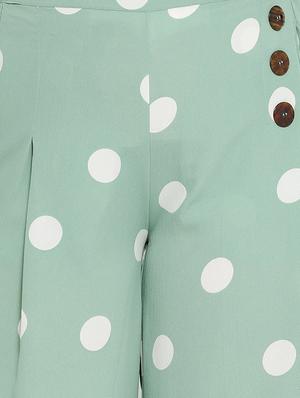 high rise button detail trouser - 16611911 - Standard Image - 5