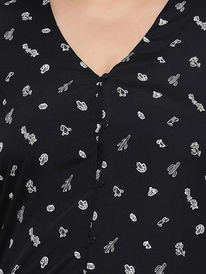 v neck ruffled plus top - 16612004 - Standard Image - 5
