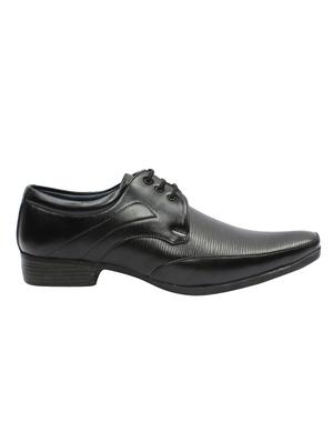 black letaher lace-up derbys - 16612253 - Standard Image - 2