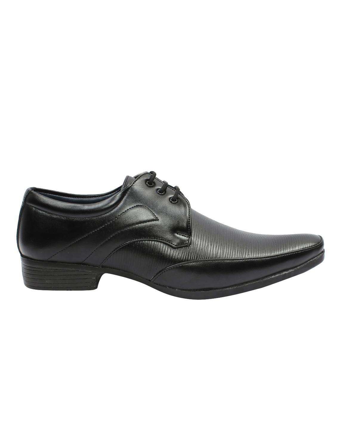 black letaher lace-up derbys - 16612253 - Zoom Image - 2