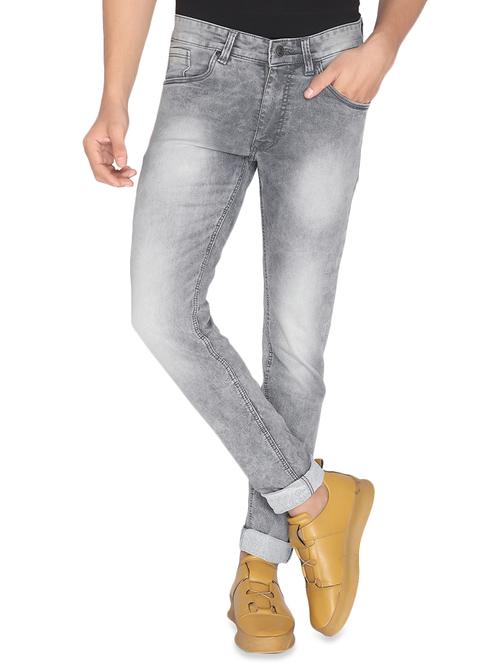 grey heavy washed jeans - 16613974 - Very Small Image - 1