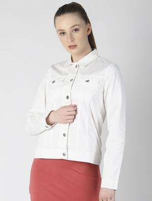 pocket detail denim jacket - 16614149 - Standard Image - 2