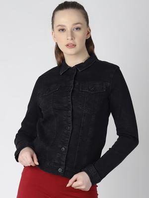 pocket detail denim jacket - 16614151 - Standard Image - 2