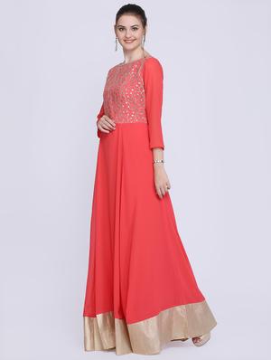 boat neck embellished detail maxi dress - 16614303 - Standard Image - 2