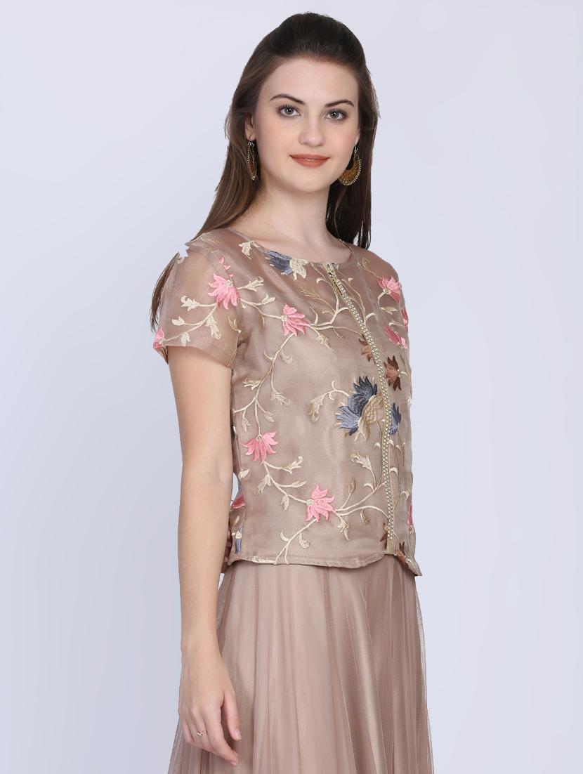 floral embroidered blouse - 16614350 - Zoom Image - 2