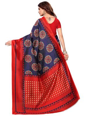 floral bhagalpuri saree with blouse - 16614700 - Standard Image - 2