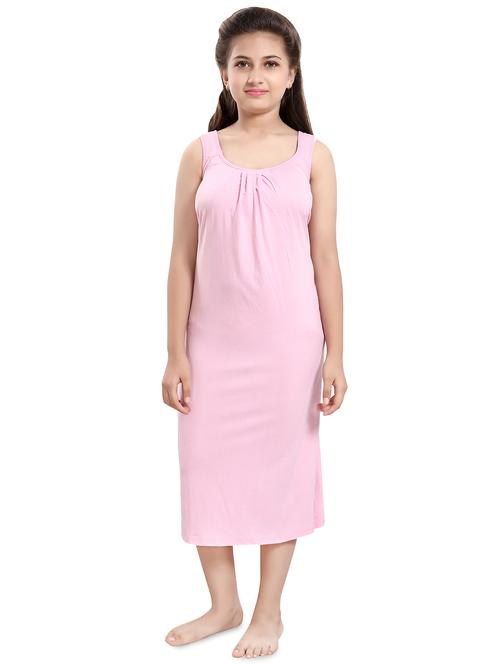 pink cotton sleepshirts nightwear - 16614844 - Standard Image - 1