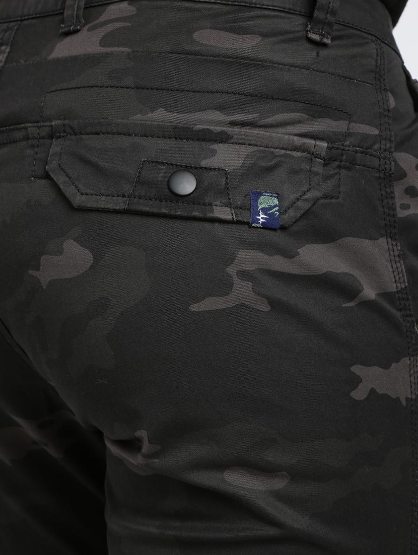grey camouflage print casual trouser - 16615205 - Zoom Image - 5