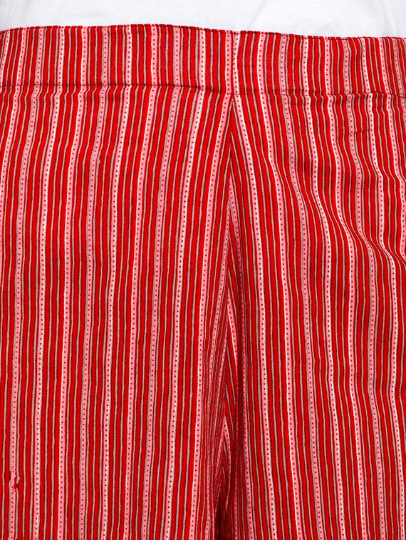 high rise striped palazzo - 16615295 - Zoom Image - 5