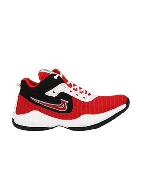 red mesh lace up sport shoes - 16615685 - Standard Image - 2