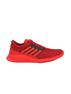 red mesh lace up sport shoes - 16615696 - Standard Image - 2