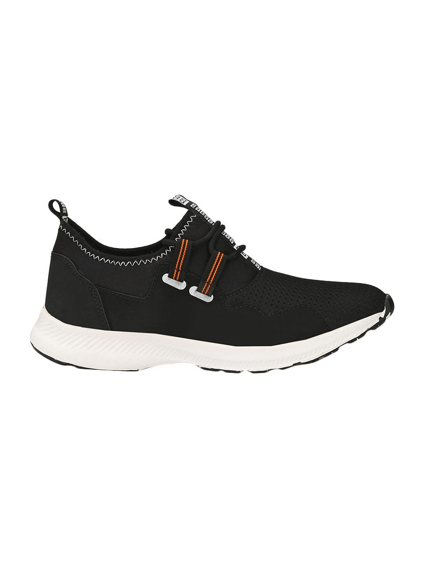black mesh lace up sport shoes - 16615702 - Zoom Image - 2