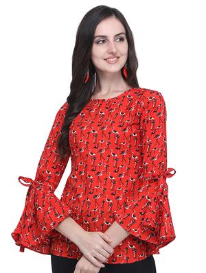 bell sleeved quirky top - 16616241 - Standard Image - 2