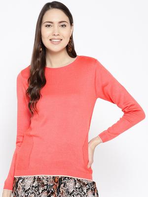crew neck solid pullover - 16616292 - Standard Image - 2