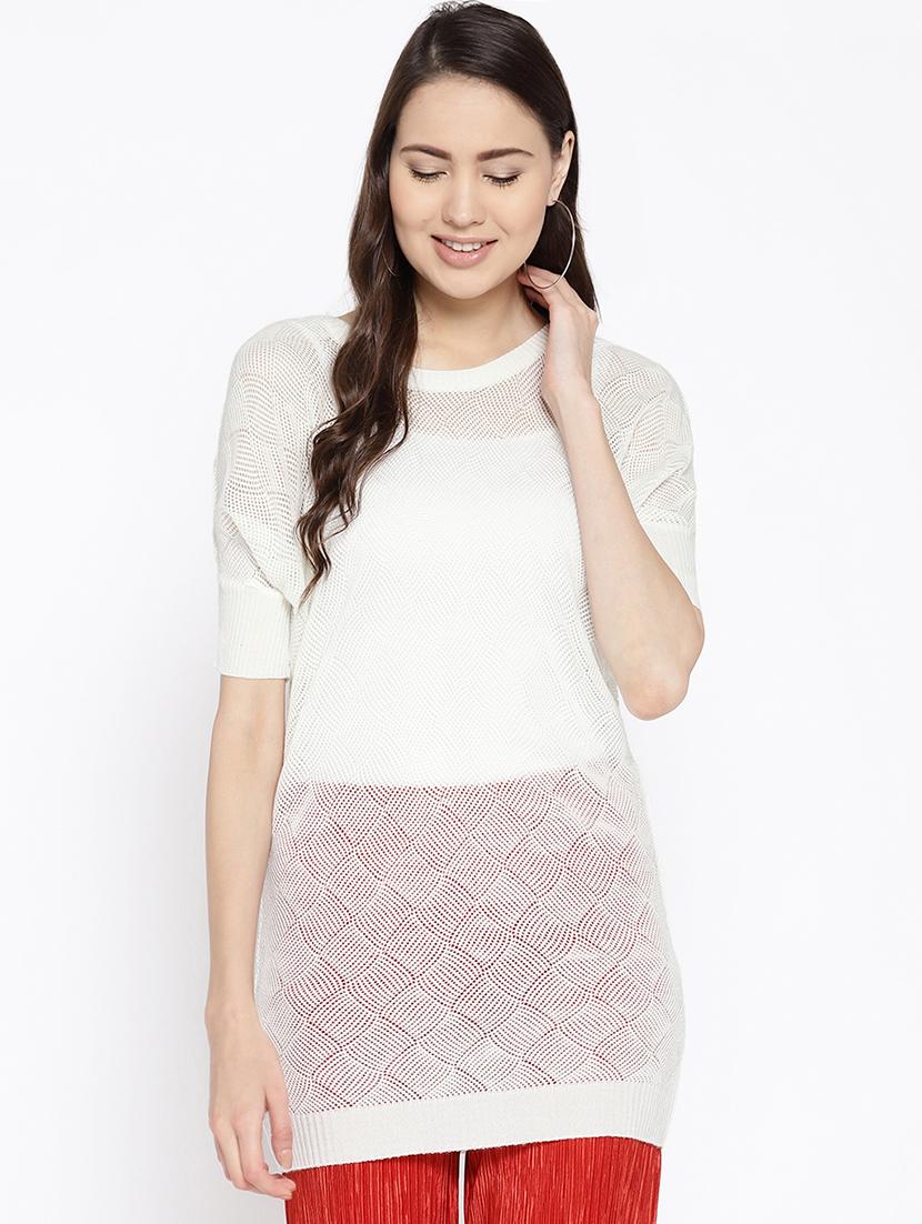 round neck long pullover - 16616298 - Zoom Image - 2