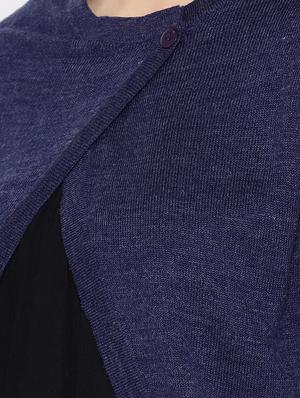 overlap neck long sleeved pullover - 16616306 - Standard Image - 5