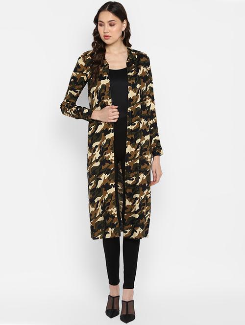 brown rayon shrug - 16616367 - Standard Image - 1
