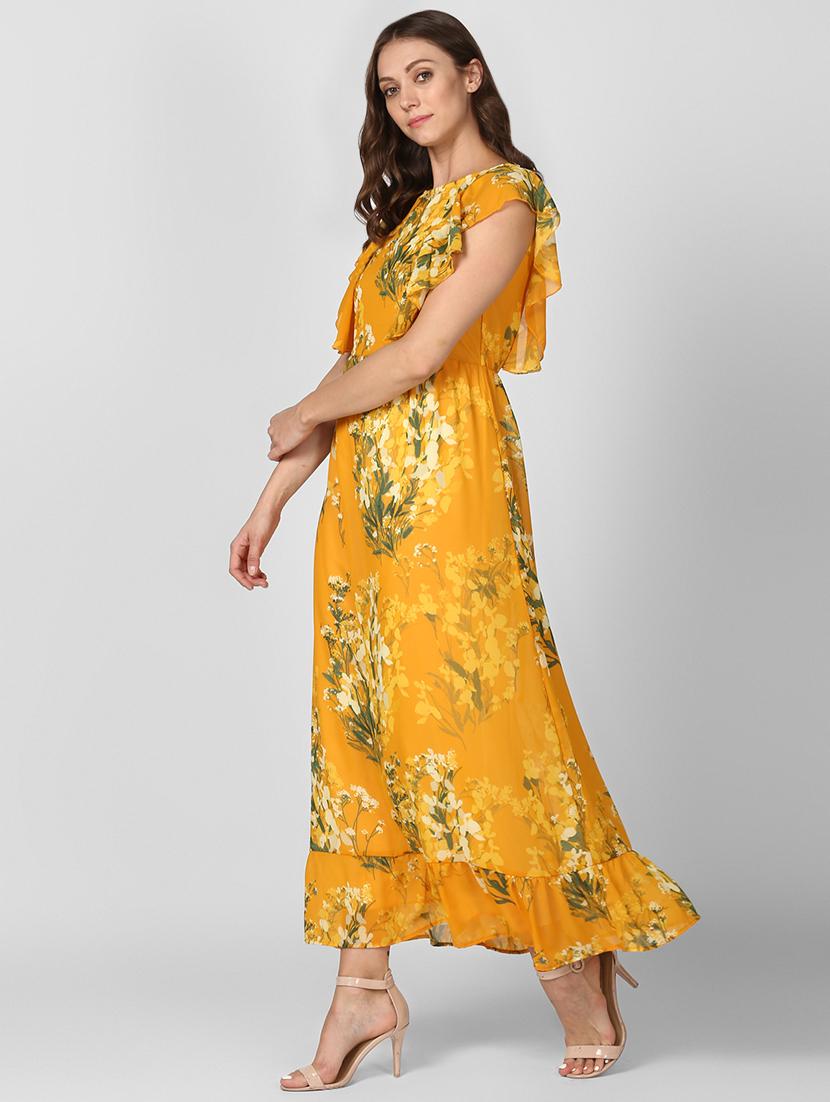 ruffle detail floral maxi dress - 16616441 - Zoom Image - 2