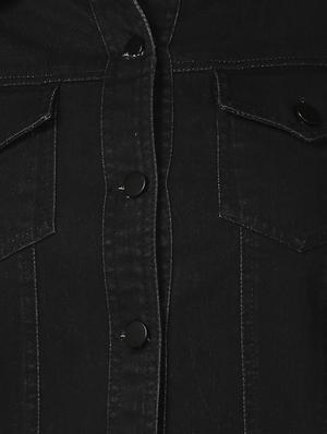 shirt collar denim jacket - 16616462 - Standard Image - 5