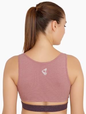 scoop neck sports bra - 16617046 - Standard Image - 2