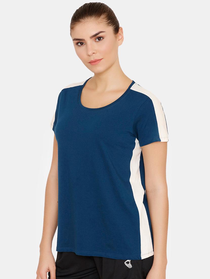 color block sports tee - 16617070 - Zoom Image - 2