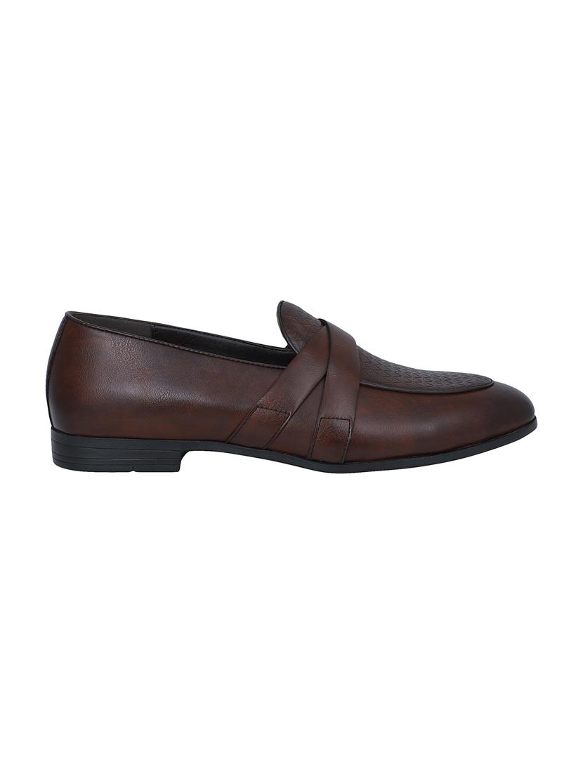 brown leather slip ons - 16618142 - Zoom Image - 2