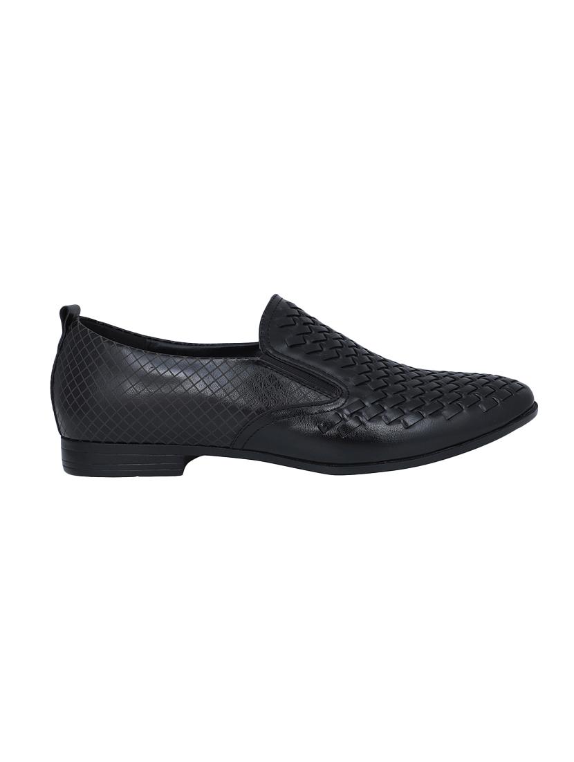 black leather slip ons - 16618147 - Zoom Image - 2