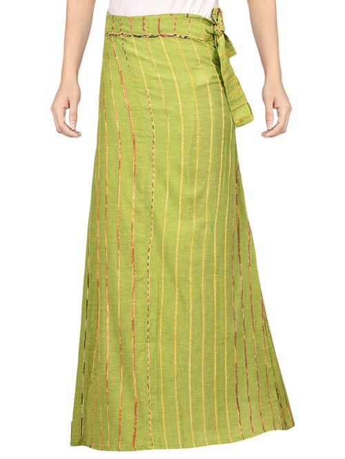 tie knot flared wrap skirt - 16618215 - Standard Image - 1