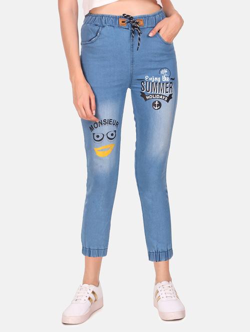 drawstring waist quirky jean - 16618778 - Standard Image - 1