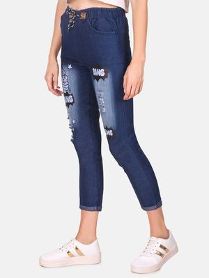 drawstring waist quirky jean - 16618779 - Standard Image - 2