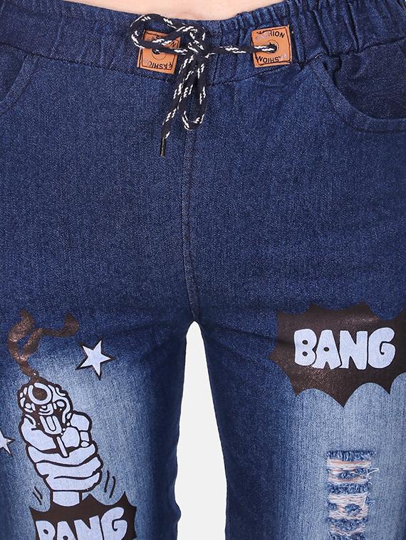 drawstring waist quirky jean - 16618779 - Zoom Image - 5