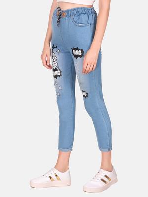 drawstring waist quirky jean - 16618780 - Standard Image - 2