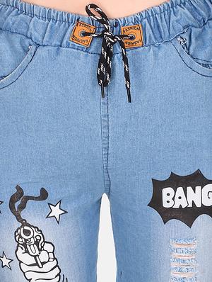 drawstring waist quirky jean - 16618780 - Standard Image - 5