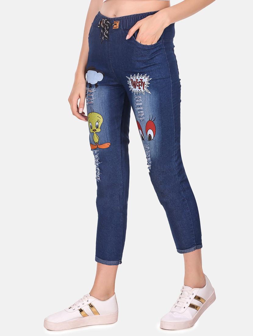 drawstring waist quirky jean - 16618783 - Zoom Image - 2