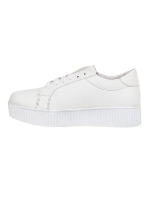 white lace-up sneakers - 16618867 - Standard Image - 2