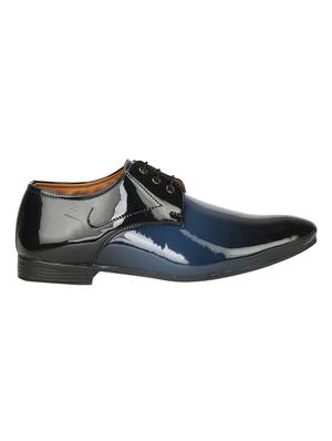blue patent leather lace-up derbys - 16618989 - Standard Image - 2