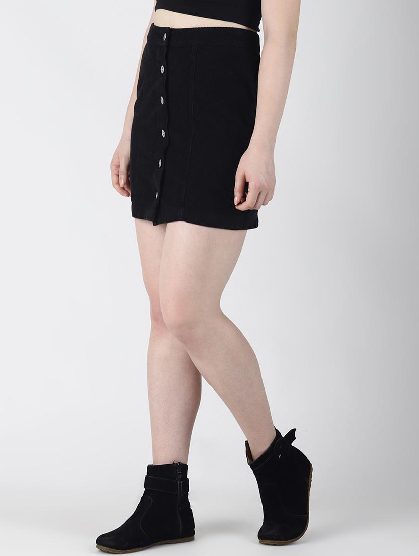 high rise button up skirt - 16619160 - Zoom Image - 2