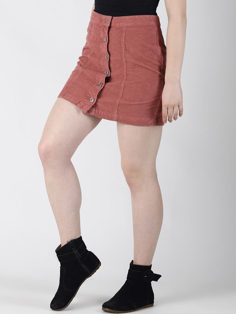 high rise button up skirt - 16619162 - Zoom Image - 2