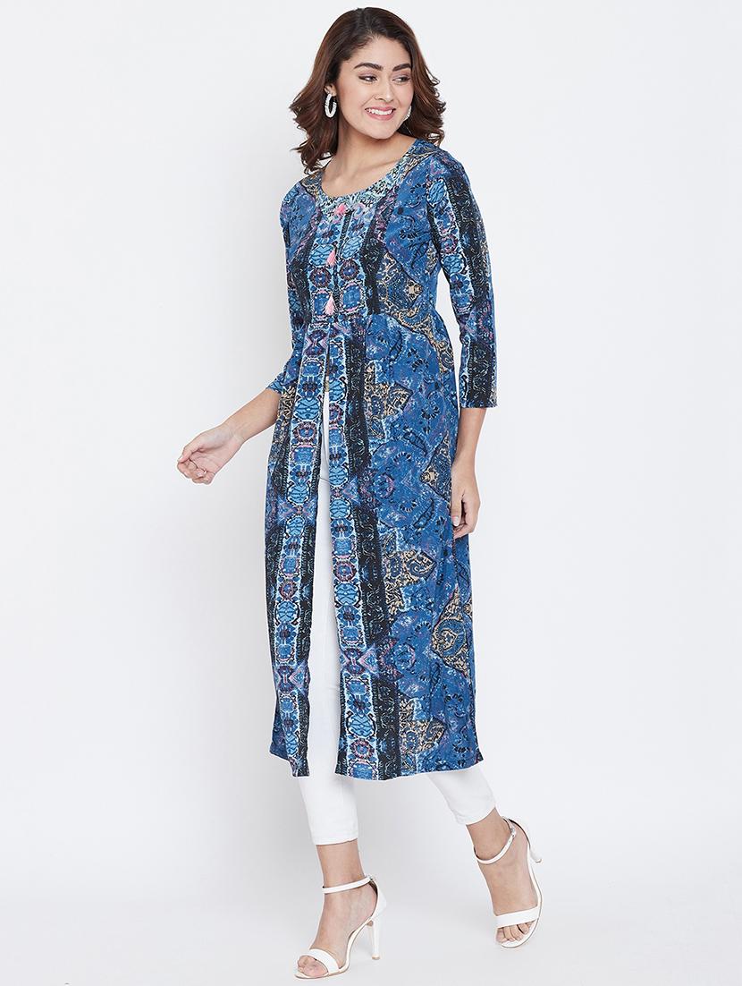 front slit abstract tunic - 16619227 - Zoom Image - 2