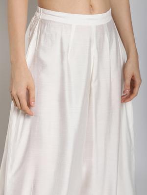 gota work straight kurta with salwar set - 16619448 - Standard Image - 5
