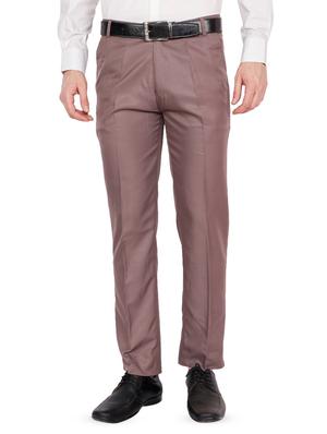 black and brown combo flat front formal trousers - 16620321 - Standard Image - 2