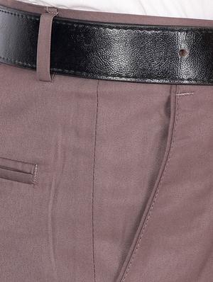 black and brown combo flat front formal trousers - 16620321 - Standard Image - 5