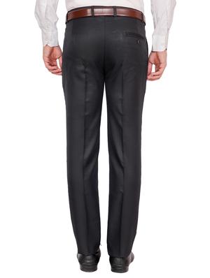 black and brown combo flat front formal trousers - 16620321 - Standard Image - 8