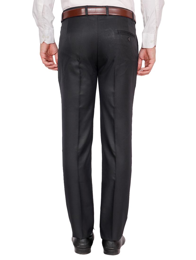 black and brown combo flat front formal trousers - 16620321 - Zoom Image - 8