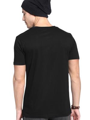 black typographic chest print t-shirt - 16620340 - Standard Image - 2