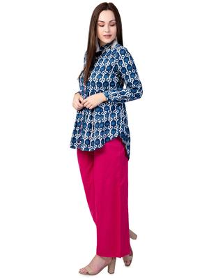 printed a-line pleated kurti - 16620413 - Standard Image - 2