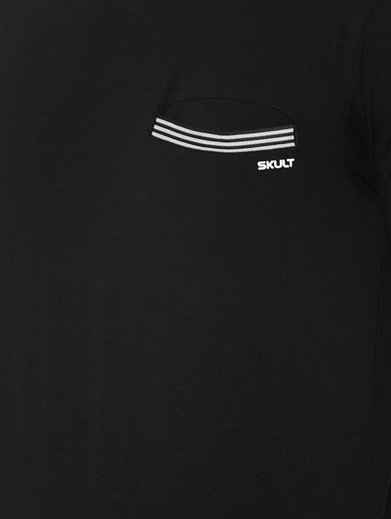 black solid pocket t-shirt - 16620750 - Zoom Image - 5
