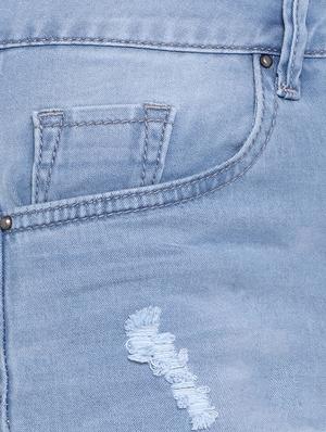 high rise stone washed shorts - 16622901 - Standard Image - 5