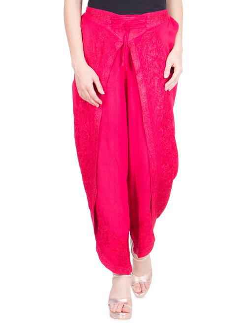 embroidered wrap palazzo - 16627251 - Standard Image - 1